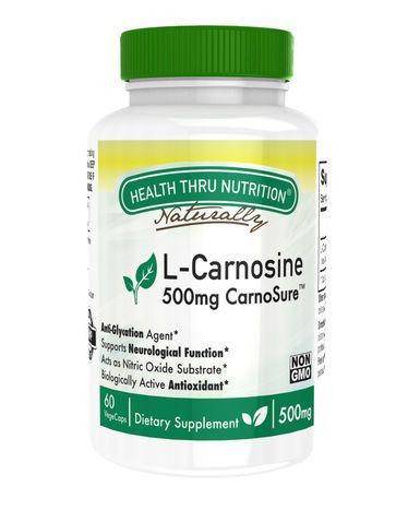 Health Thru Nutrition 500MG L-Carnosine as CarnoSure - 60 VegeCaps