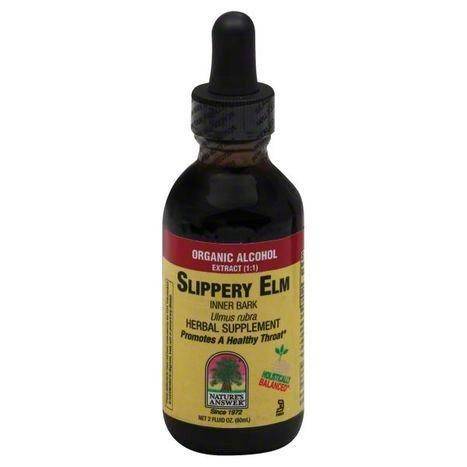 Natures Answer Slippery Elm, Organic Alcohol Extract (1:1) - 2 Ounces
