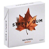 Simply Gum Gum, Natural, Maple - 15 Count