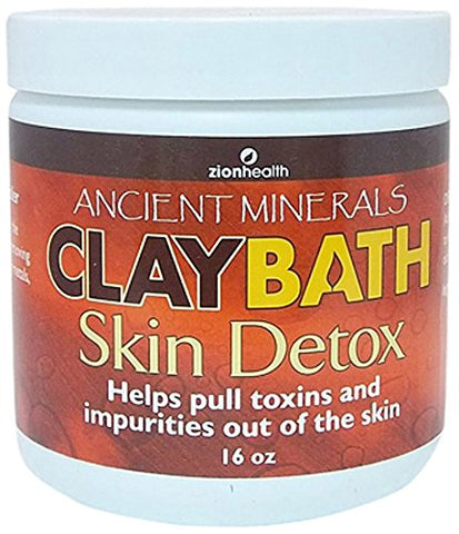 Zion Health Ancient Minerals Clay Bath Skin Detox-16 Oz