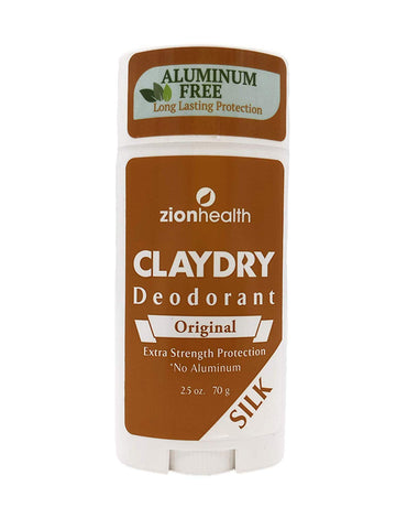 Zion Health ClayDry Deodrant Original Silk-2.5 Oz