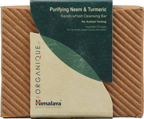 Himalaya Organique Purifying Neem and Turmeric Handcrafted Cleansing Bar