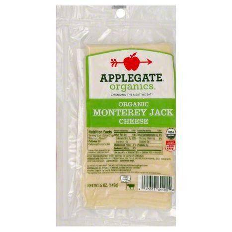 Applegate Organics Cheese, Organic, Monterey Jack - 5 Ounces