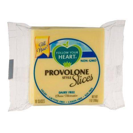 Follow Your Heart Cheese Alternative, Slices, Dairy Free, Provolone Style - 10 Count