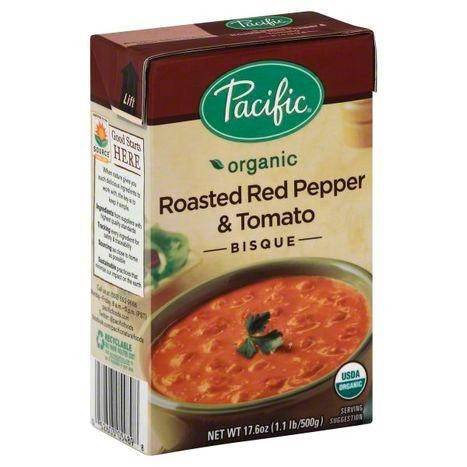Pacific Organic Bisque, Roasted Red Pepper & Tomato - 17.6 Ounces