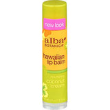 Alba Botanica Hawaiian Lip Balm Coconut Cream-0.15 Oz