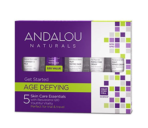 Andalou Naturals Defying With Resveratrol Q10-5 Skin Care Essentials