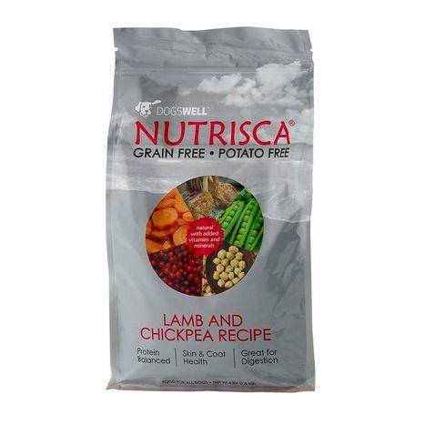 Nutrisca Food for Dogs, Premium, Lamb & Chickpea Recipe - 4 Pounds