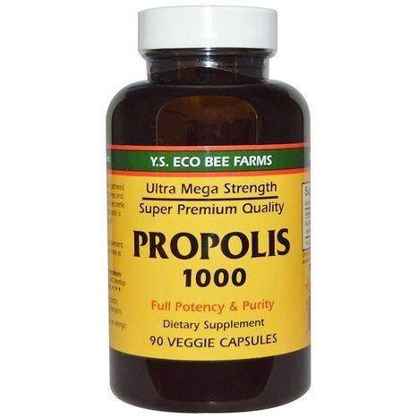 Y.S. Eco Bee Farms, Propolis 1,000 mg - 90 Veggie Capsules