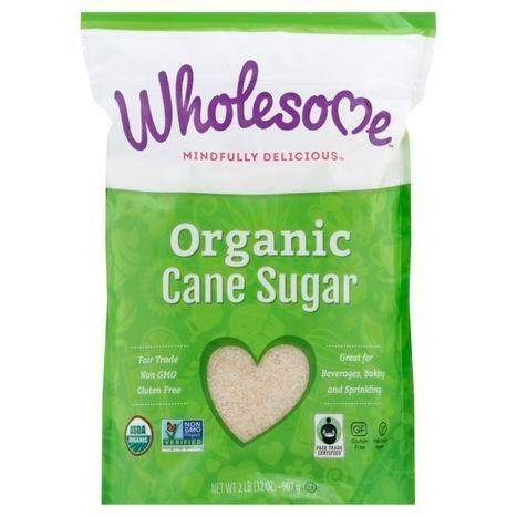 Wholesome Cane Sugar, Organic - 2 Pounds