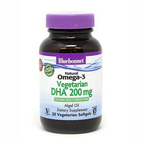 Bluebonnet Omega 3 Vegetarian DHA 200 Mg-60 Vegetarian Softgels