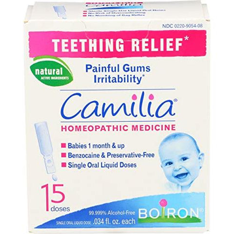 Boiron Camilia Teething Relief 15 Doses-0.034 Oz Each