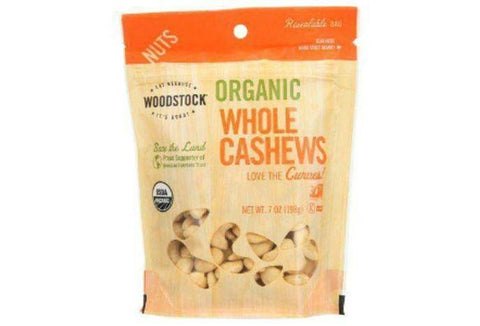 Woodstock Organic Whole Cashews - 7 Ounces