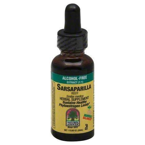 Natures Answer Sarsaparilla, Root, Alcohol Free Extract (1:1) - 1 Ounce
