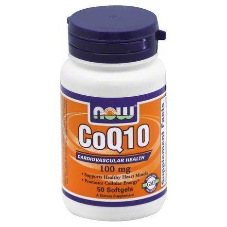 Now CoQ10, 100 mg, Softgels - 50 Each