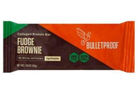 Bulletproof Protein Bar, Collagen, Fudge Brownie - 1.58 Ounces