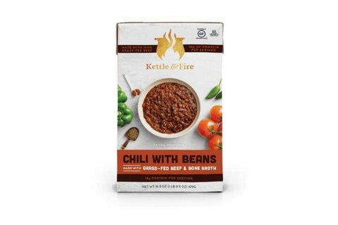 Kettle And Fire Chile with Beans Grass-Fed Beef & Bone Broth - 16.9 Ounces