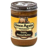 Once Again Old Fashioned Natural Peanut Butter, Unsweetened, Crunchy - 16 Ounces