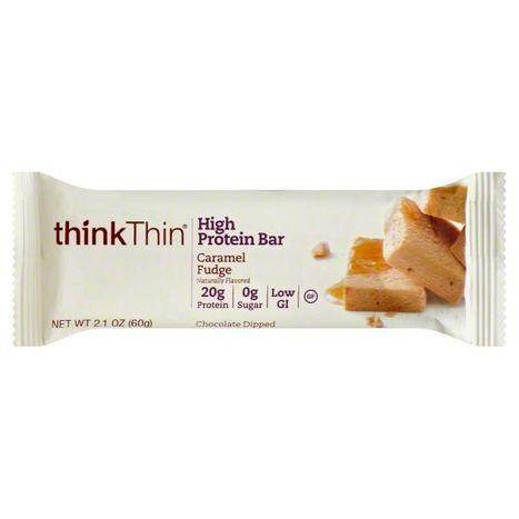 ThinkThin High Protein Bar, Caramel Fudge - 2.1 Ounces