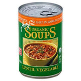 Amys Soup, Light in Sodium, Organic, Lentil Vegetable - 14.5 Ounces