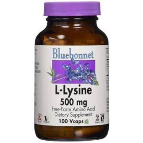 Bluebonnet Nutrition 500MG L-Lysine - 100 VCaps