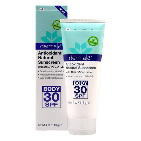 Derma E Antioxidant Natural Sunscreen SPF 30 Body-2 Oz