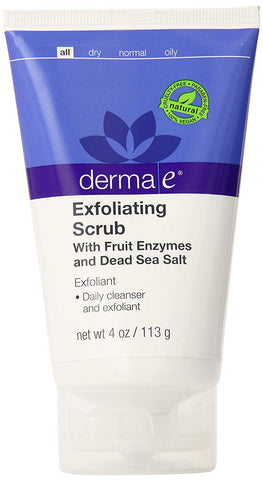 Derma E Exfoliating Scrub With Fruit Enzymes & Dead Sea Salt-4 Oz