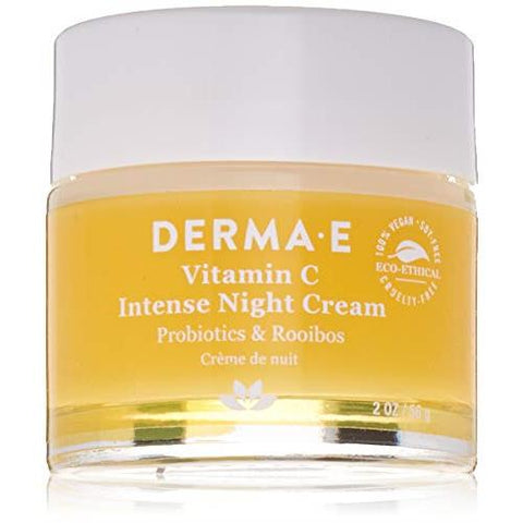 Derma E Vitamin C Intense Night Cream With Probiotics & Rooibos-2 Oz