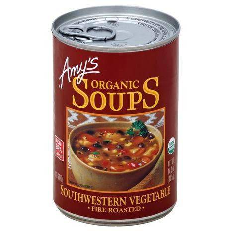 Amys Soup, Organic, Fire Roasted Southwestern Vegetable - 14.3 Ounces