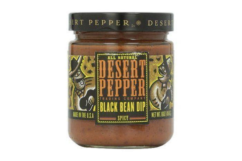 Desert Pepper Black Bean Dip, Spicy - 16 Ounces