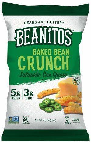 Beanitos Baked Bean, Crunch, Jalapeno Con Queso - 4.5 Ounces