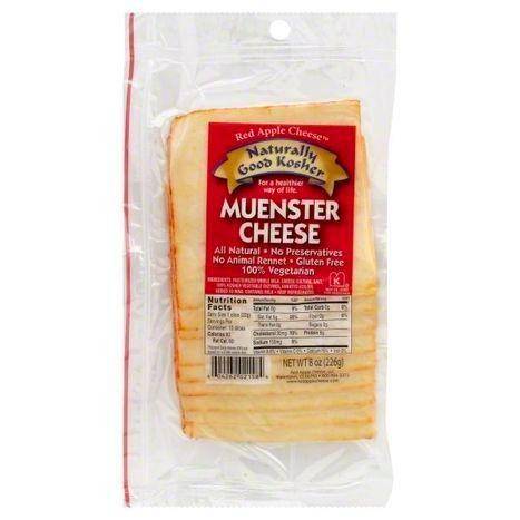 Naturally Good Kosher Cheese, Muenster - 8 Ounces