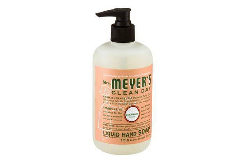 Mrs Meyers Clean Day Hand Soap, Geranium Scent - 12.5 Ounces