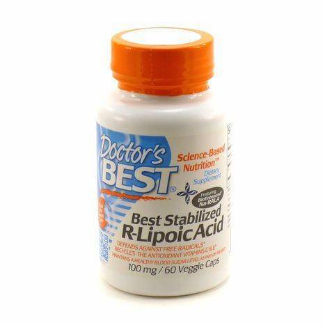 Doctor's Best Stabilized R-Lipoic Acid - 60 Veggie Caps