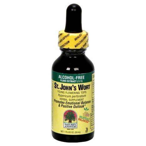 Natures Answer St. John's Wort, Alcohol Free, Fluid Extract (1:1) - 1 Ounce