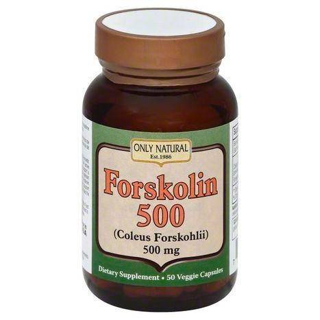 Only Natural Forskolin 500, 500 mg, Veggie Capsules - 50 Each
