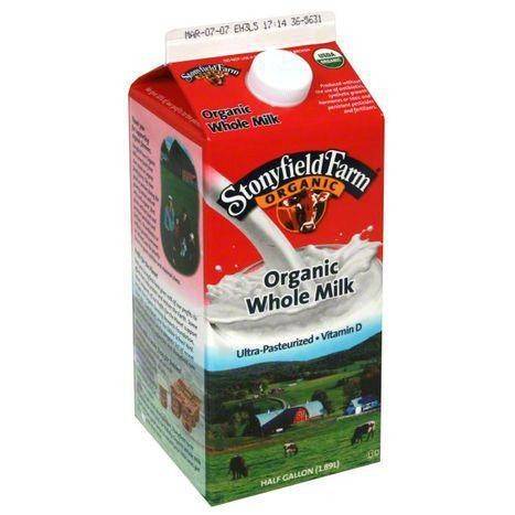 Stonyfield Farm Organic Whole Milk - 64 Ounces