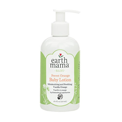 Earth Mama Angel Baby Lotion Vanilla Orange-8 Oz