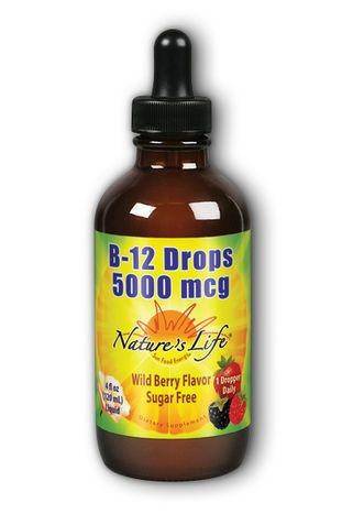 Nature's Life B-12 Drops, Wild Berry Flavor - 4 Fluid Ounces