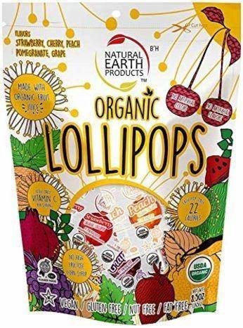 Natural Earth Products Assorted Organic Lollipops - 5 Ounces