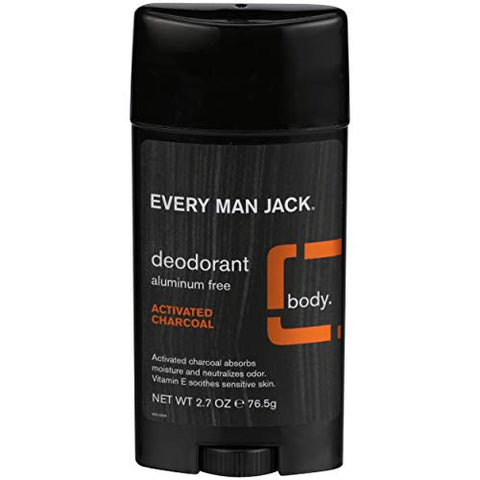 Every Man Jack Deodorant Activated Charcoal-2.7 Oz