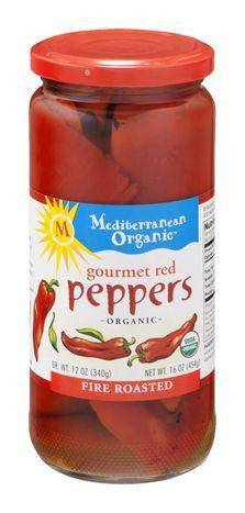 Mediterranean Organic Peppers, Red, Fire Roasted - 16 Ounces