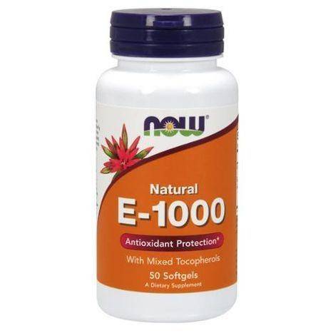 Now Vitamin E-1000 (Mixed Tocopherols)