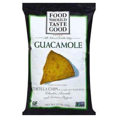 Food Should Taste Good Tortilla Chips, Guacamole - 5.5 Ounces
