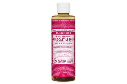 Dr. Bronner's Organic Pure Rose Castile Liquid Soap