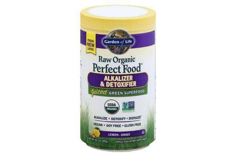 Garden of Life Raw Organic Perfect Food Alkalizer & Detoxifier, Lemon-Ginger - 10.1 Ounces