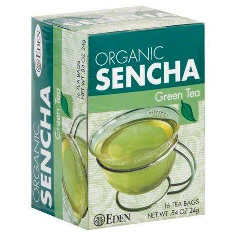 Eden Green Tea, Organic Sencha, Bags - 16 Each