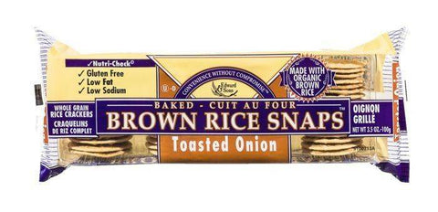 Edward & Sons Brown Rice Snaps Toasted Onion