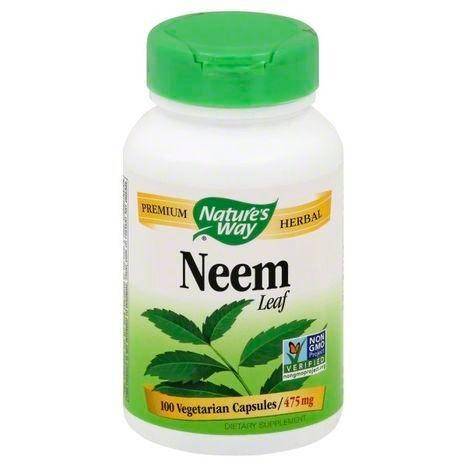 Natures Way Neem Leaf, 475 mg, Vegetarian Capsules - 100 Each