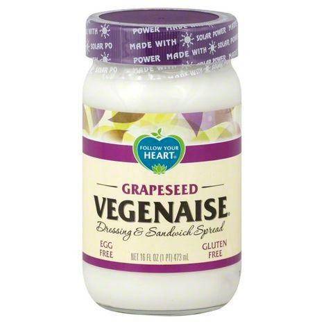Follow Your Heart Vegenaise Dressing & Sandwich Spread, Grapeseed - 16 Ounces
